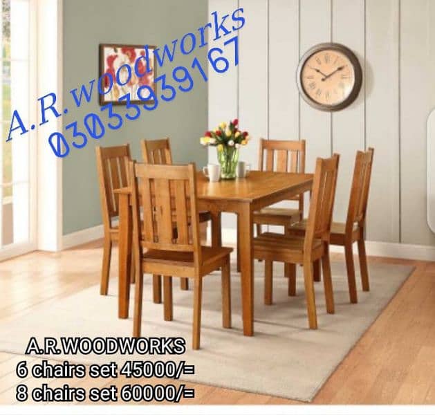 DINING TABLE, DINING CHAIRS, TABLE CHAIRS 6