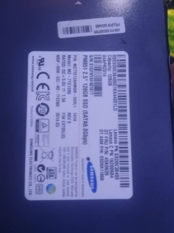 Samsung SSD 128GB 0