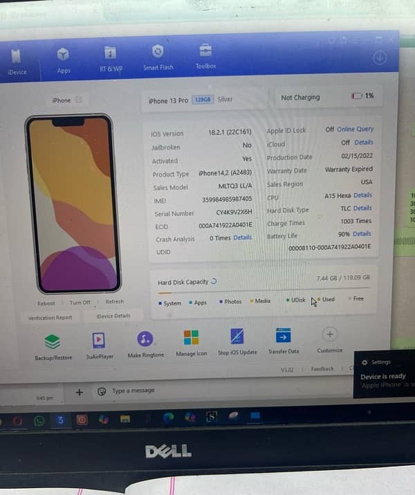 iphone 13 pro non pta 128gb 10/10 7