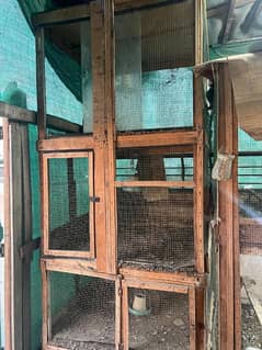 3 portion 7 feet hens cage