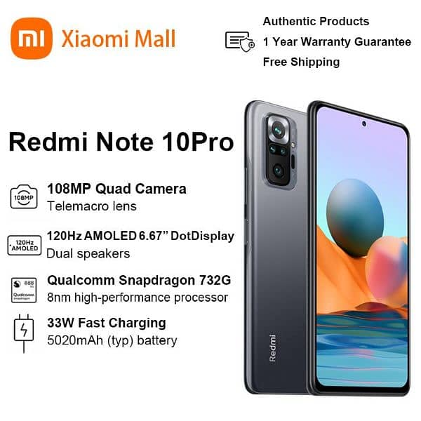 Xiaomi Redmi note 10 pro 6/128 pTA Approved 1