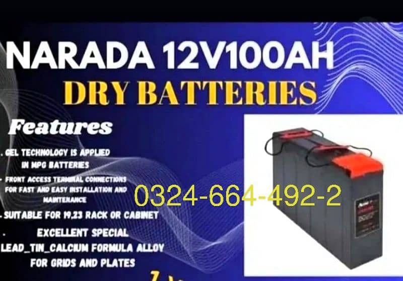 AGISSON and narada battery available 6