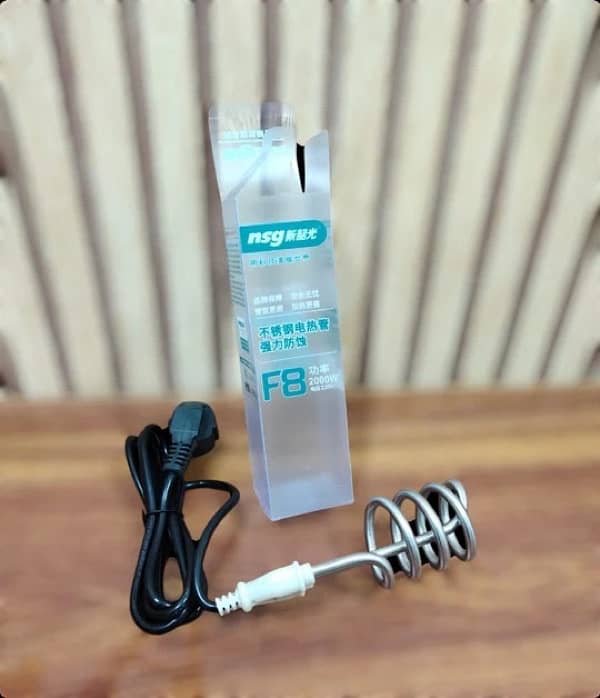 Electric Water Heating Rod 2000W | Safe & Shockproof | With BOX 1