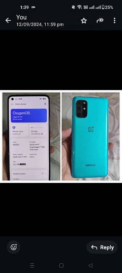 OnePlus 8T 12/256gb pta approved