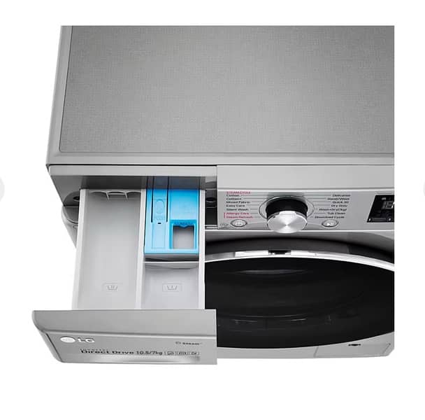 10.5kg/7Kg | Front Load Washer/Dryer | AI DD | Steam | ThinQ 5