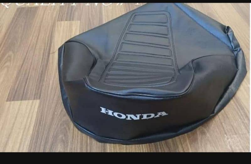 Durable Motorcycle Rexine seat black cover 2