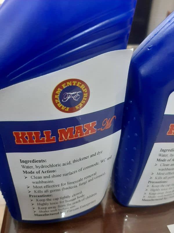 KILL MAX-M: TOILET CLEANER, SHINER AND DISINFECTANT 1