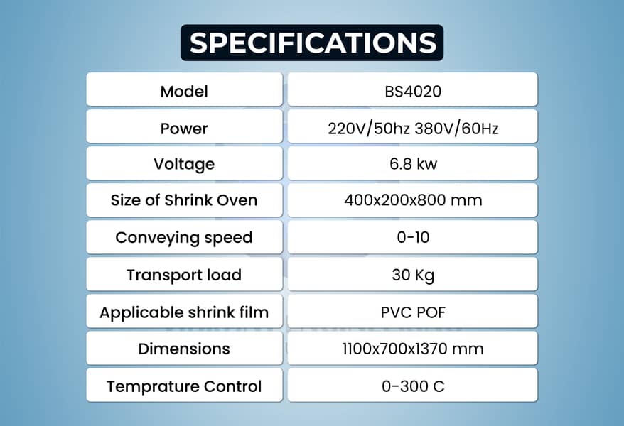 Shrink Tunnel | Shrink Packing Machine | Sealing Wrapping Machine 2