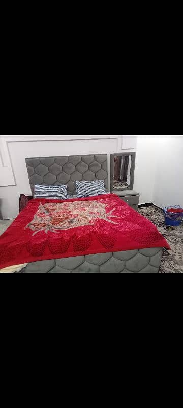 Double bed with attached single bed for sale 1