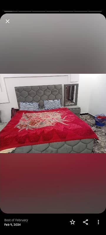 Double bed with attached single bed for sale 4