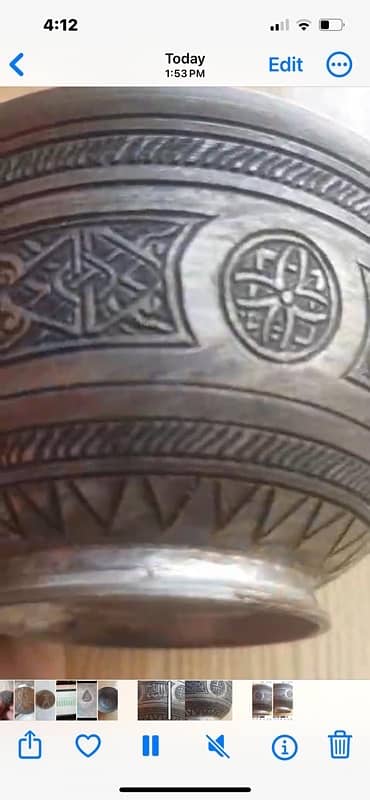 Rare Ottaman Usmania empire Bowl Ossaf-Muhammad pbuh for sell 4