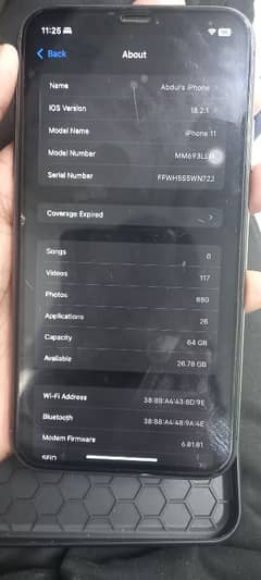 iphone 11 64 non pta factory unlock face id ok true tone enabled BH 82