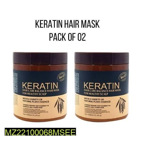 Keratin Hair mask,500 ml pack of 2 0