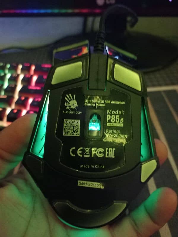 Bloody P85s RGB Gaming Mouse – Skull Edition 1