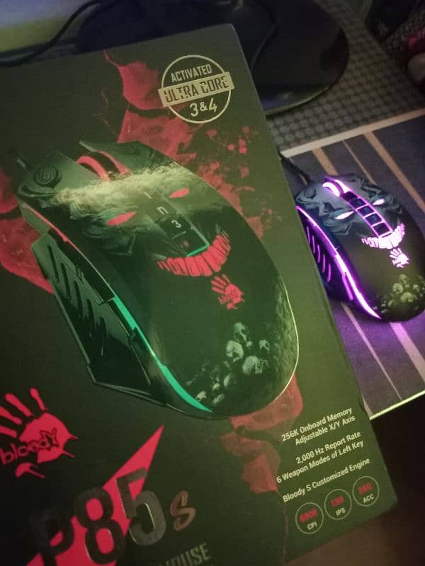 Bloody P85s RGB Gaming Mouse – Skull Edition 3