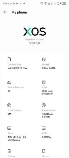 Infinix hot 12 play fresh official pta approved only mobile charger