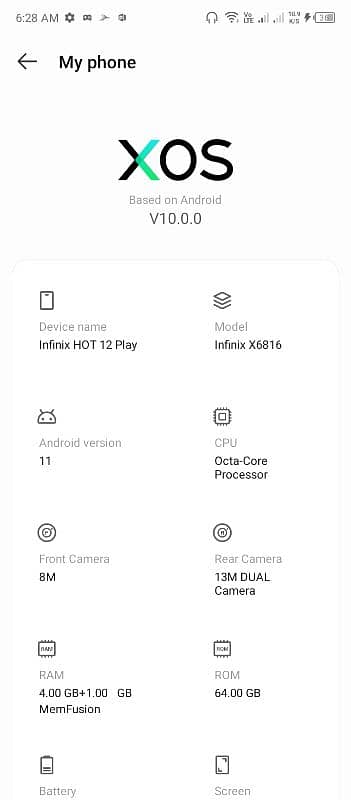 Infinix hot 12 play fresh official pta approved only mobile charger 0