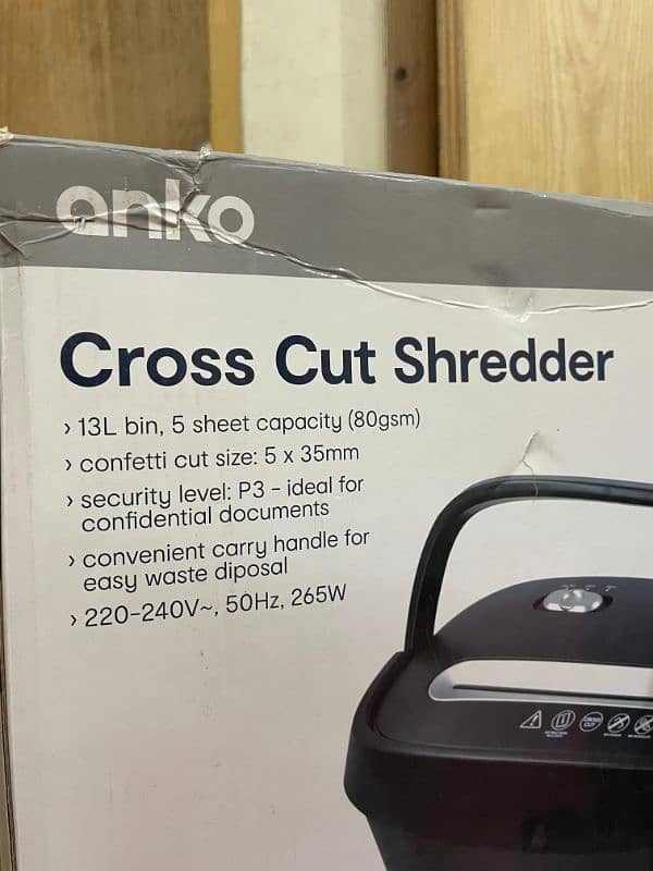 Anko A4 Crosscut Paper Shredder Imported 4