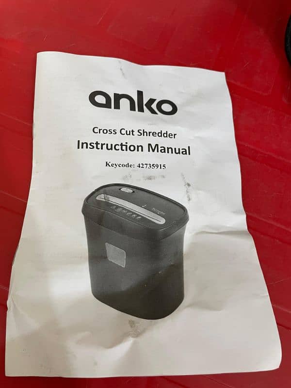 Anko A4 Crosscut Paper Shredder Imported 8