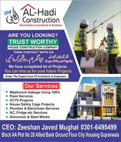 Alhadi construction company Gujranwala