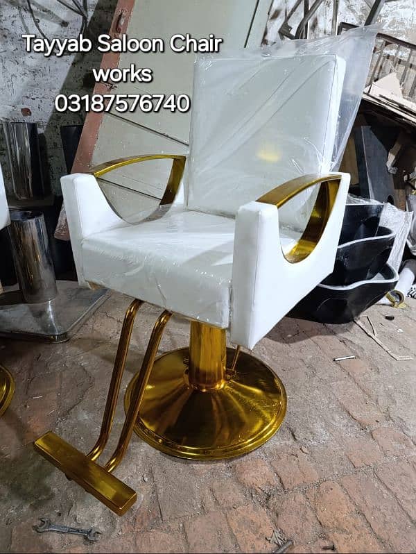 Parlour Chair/Salon Chair/Hair Wash Unit/Pedicure/Facial Bed/Trolley 12