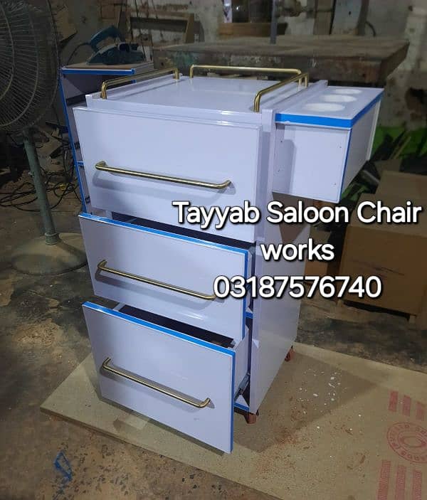 Parlour Chair/Salon Chair/Hair Wash Unit/Pedicure/Facial Bed/Trolley 14