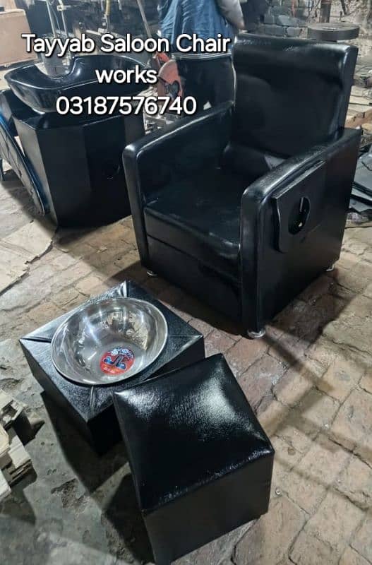 Parlour Chair/Salon Chair/Hair Wash Unit/Pedicure/Facial Bed/Trolley 9