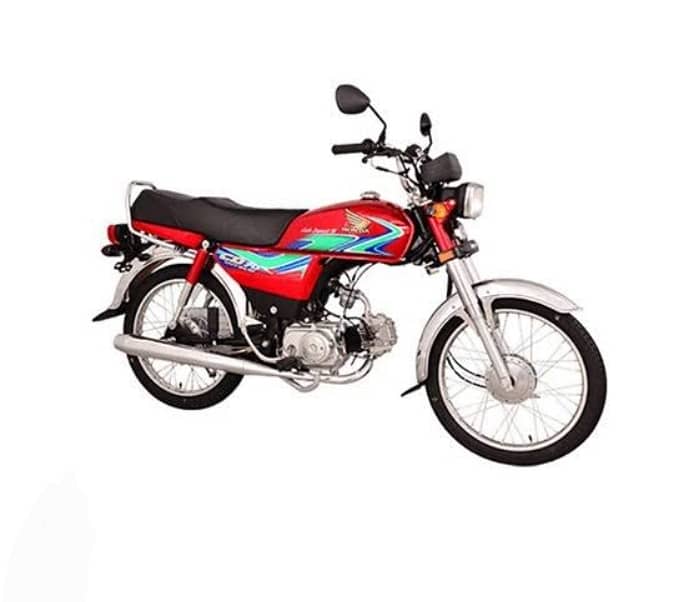 Honda bike for indrive on monthly 0