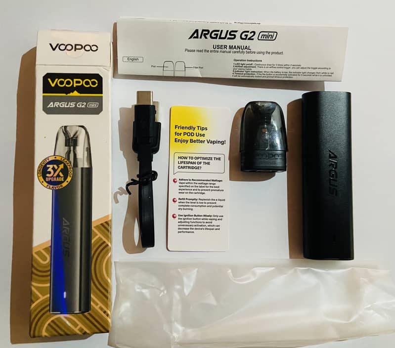 Voopoo Argus G2 mini - Black (3 weeks used, price negotiable) 0