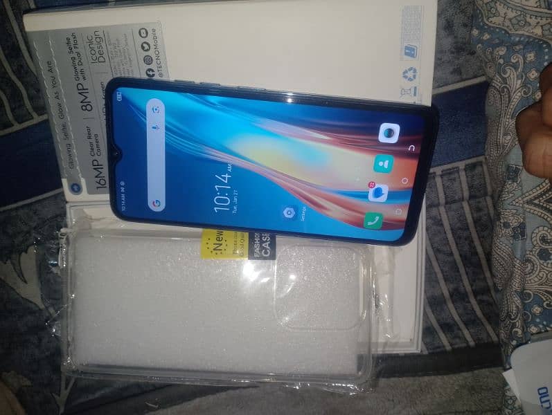 Tecno 10c box neet clean 8gb 128gb dhokkalakhan rwp 2