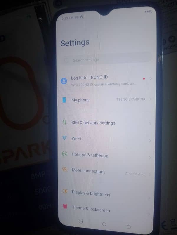 Tecno 10c box neet clean 8gb 128gb dhokkalakhan rwp 4