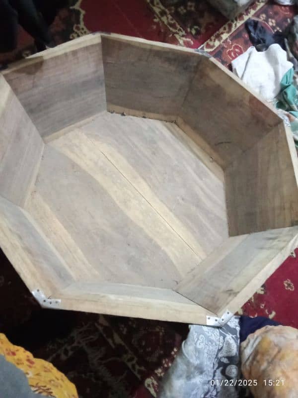 Wood bowl channy chikkar 3