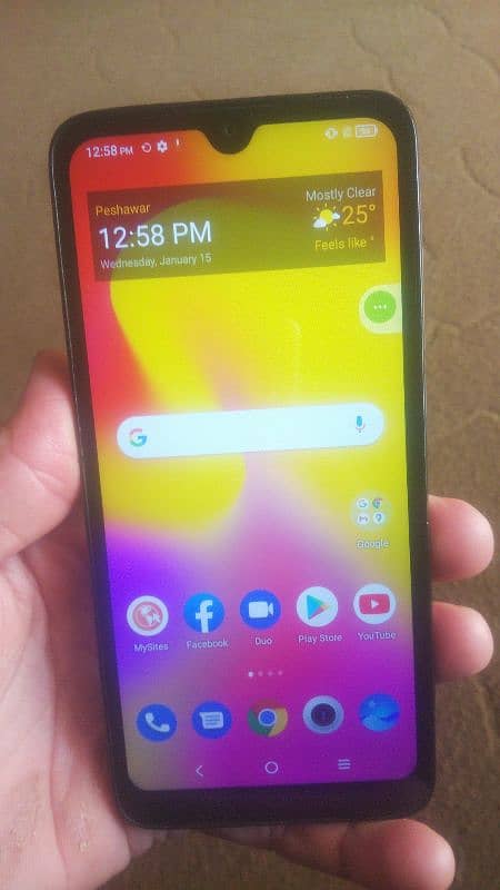 TCL phone 3 GB ram 32 GB memory 12 android version facelock. sim block 2