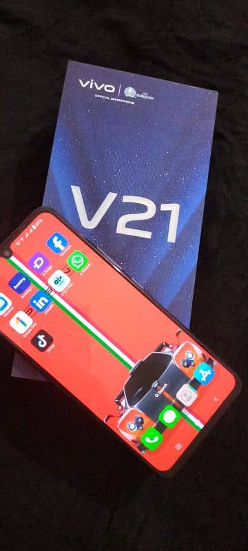 vivo v21 box set 8/128 finger ok set ok 5