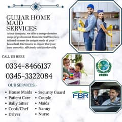 Maids / House Maids / Chef / House Cook / Baby Sitter maid available