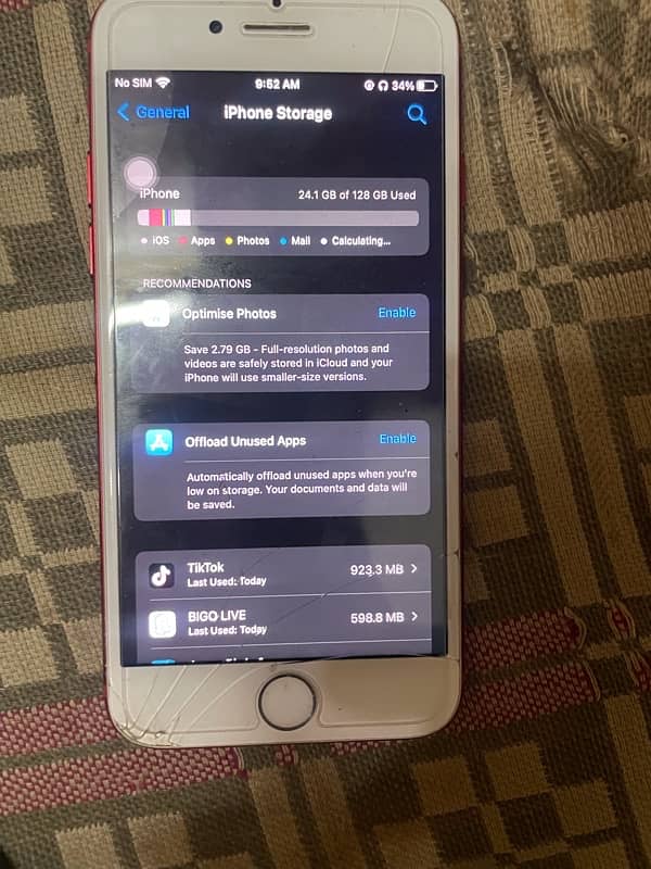 iphone 7 non pta 128 gb finger ok 1