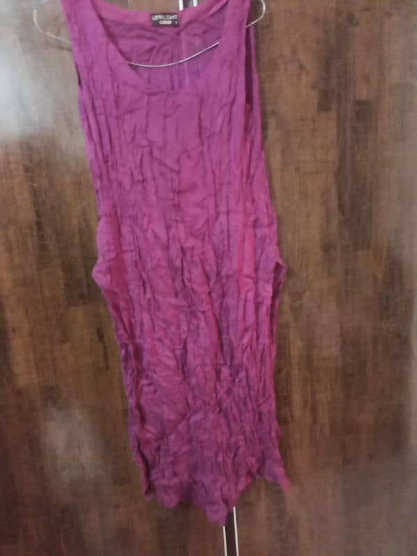 Women's Suit 2 Pcs in Chiffon,Maroon Color Small Size Limelight Brand 4