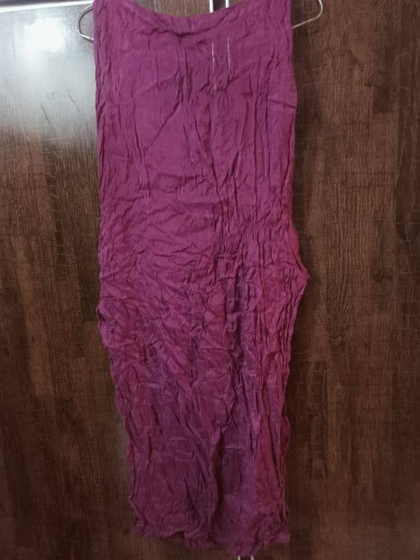 Women's Suit 2 Pcs in Chiffon,Maroon Color Small Size Limelight Brand 6