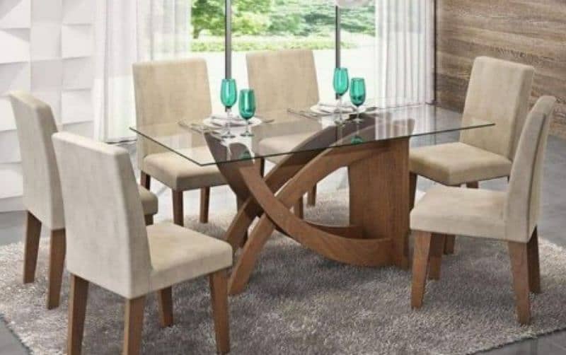 tables / dinning tables / wooden dinning table with luxury chairs / 13