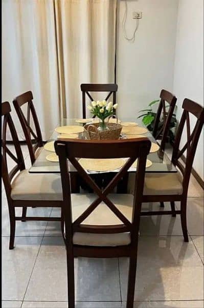 tables / dinning tables / wooden dinning table with luxury chairs / 8