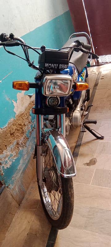 Honda CD 70 blue color first owner good condition 0