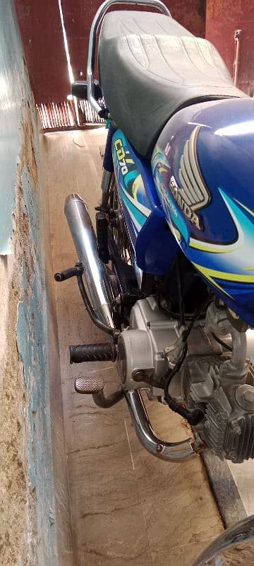 Honda CD 70 blue color first owner good condition 1