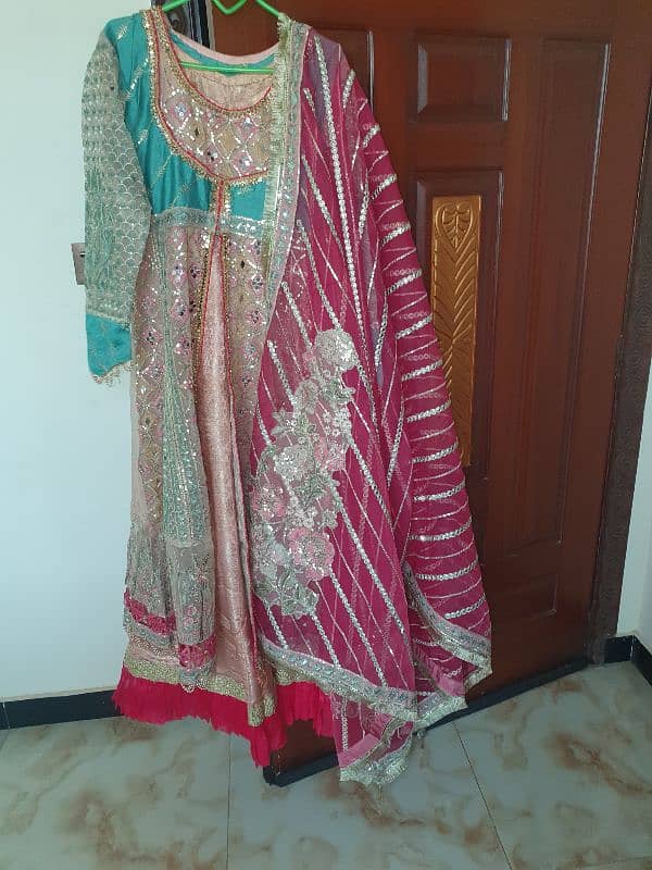 peach red designer maxi for sale with 1 year daughter dress 1