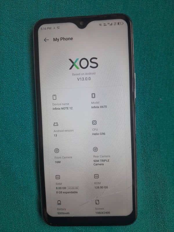 Infinix note 12 official pta approved only set no box 1