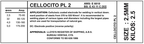 E6010 Welding Rod - Imported Brand