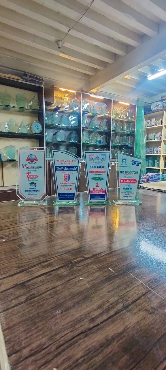 Award shield , Trophy / Glass shield award / school award trophies 3