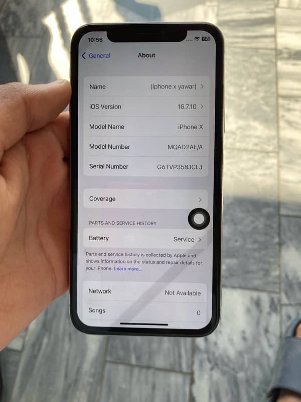 IPhone x 64GB Non Pta 17