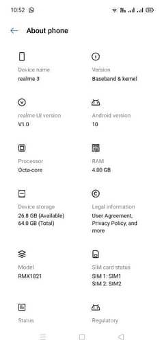 Realme 3 Ram 4 Memory 64