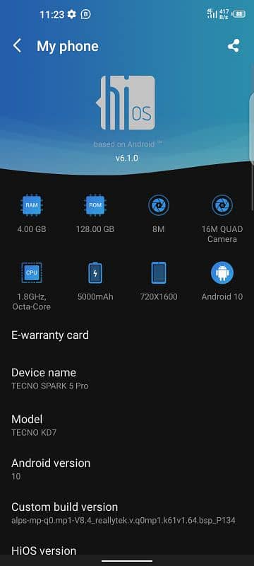 Tecno spark 5 pro 4/128 1