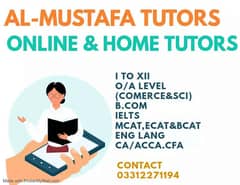 For O-Levels,A-Levels,I to XII,IELTS,PTE-Expert Home Tutors Available